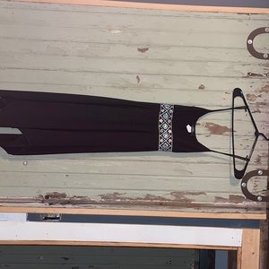 black/silver/blue dress